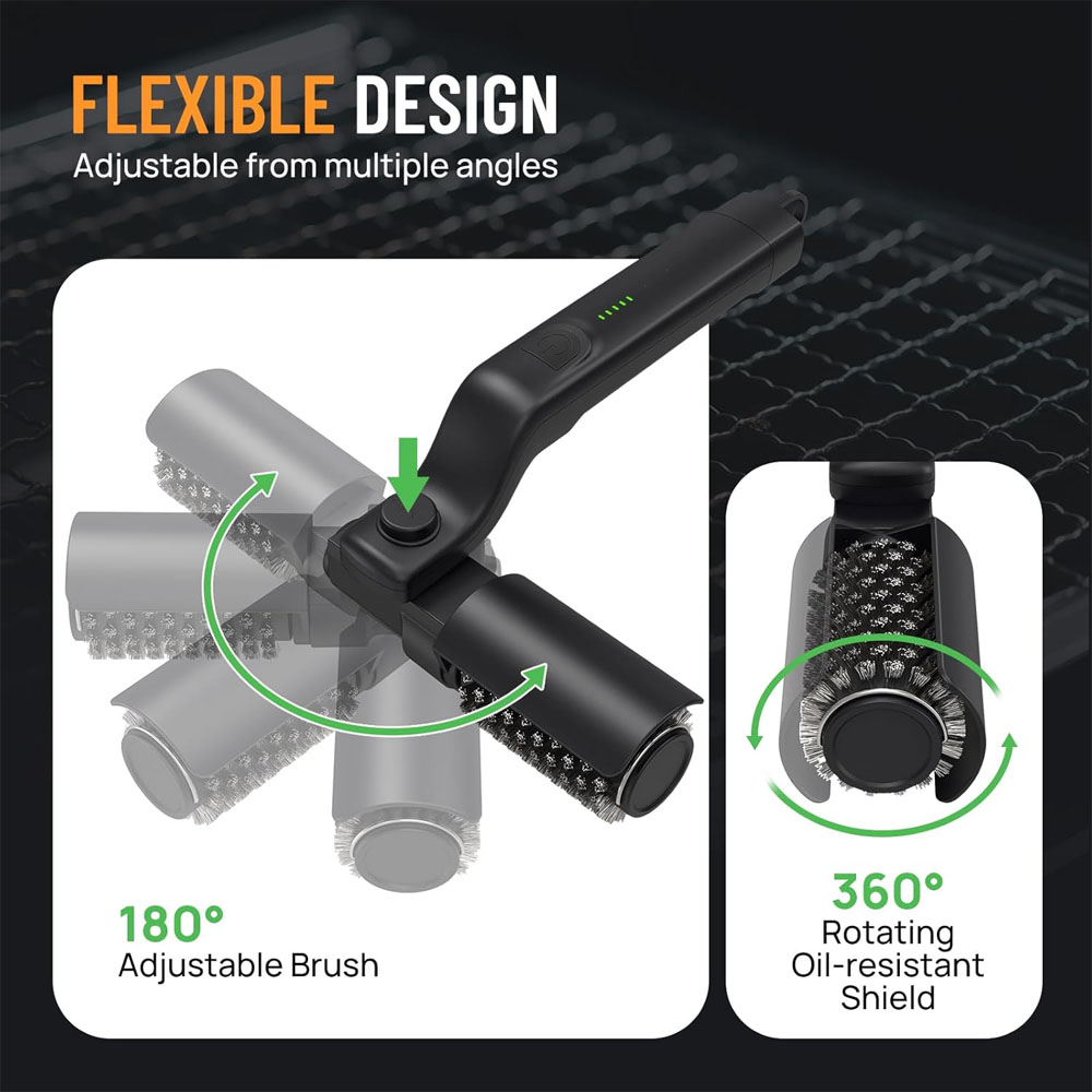 Electric Grill Brush Rechargea - Outdoor Power Brush review and price