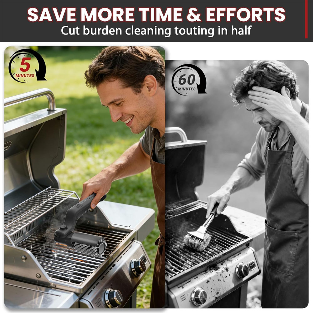 Electric Grill Brush Rechargea - Outdoor Power Brush review and price