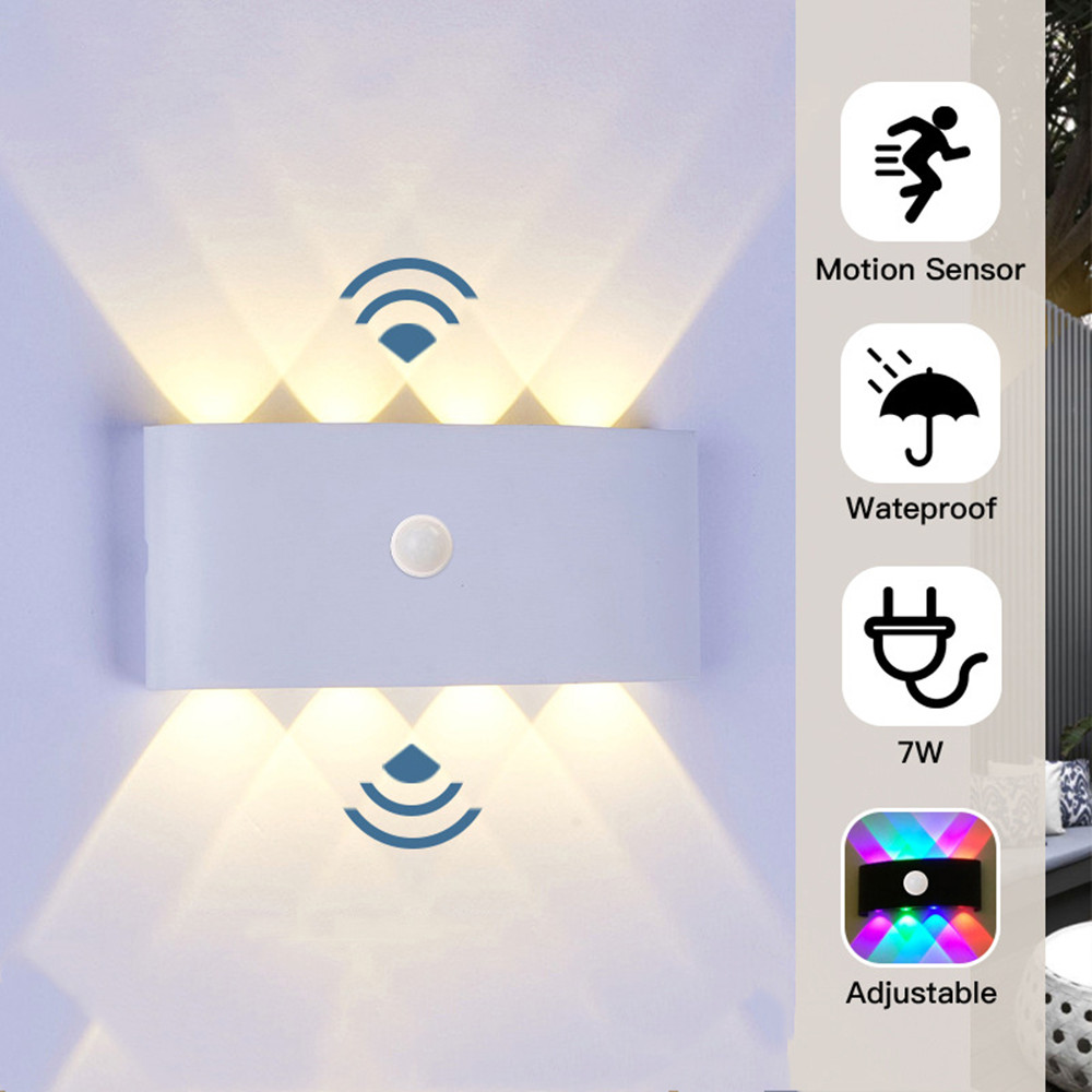 PIR Motion Sensor Wall Lamp AC - Outdoor Power Outlet Weatherproof review and price