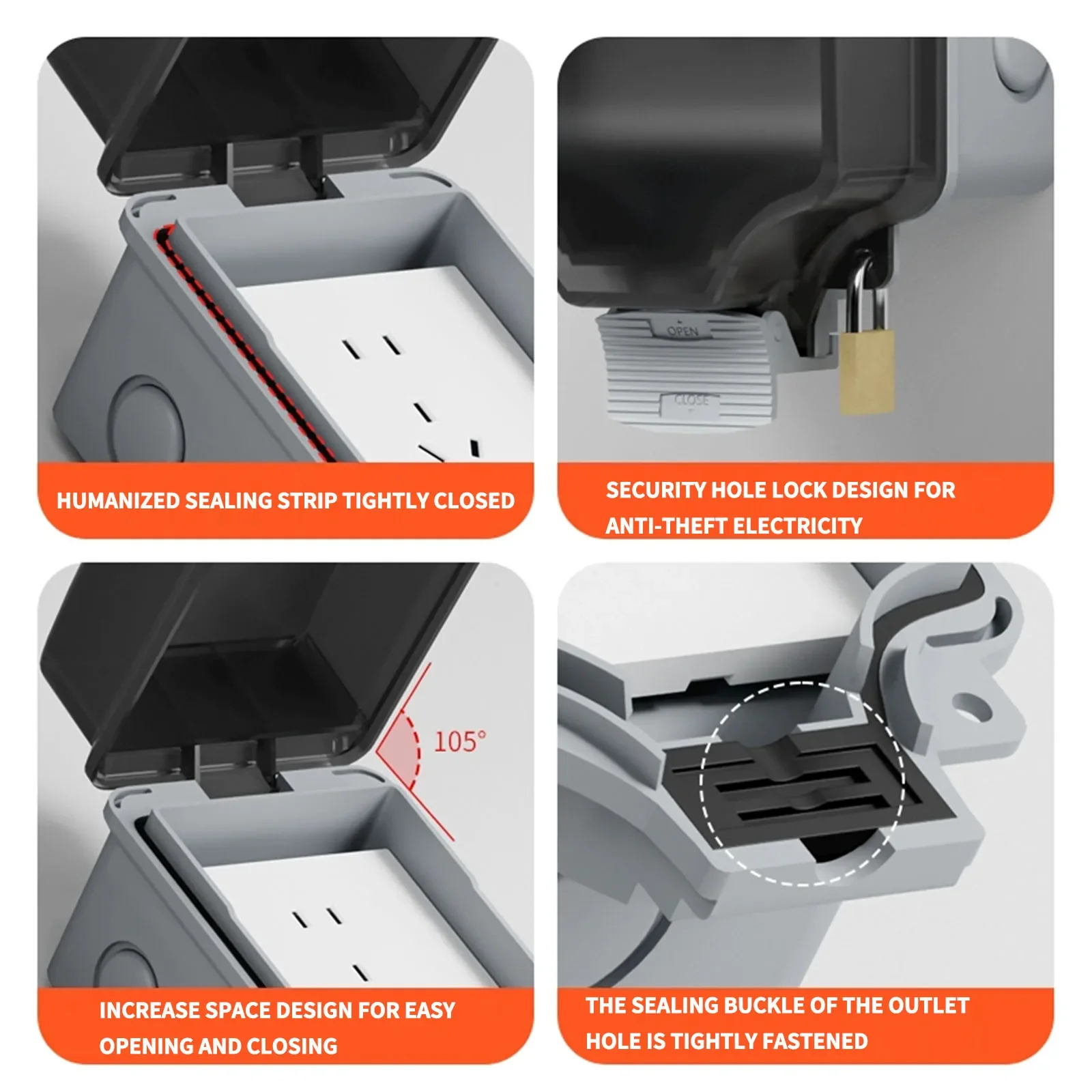 IP66 Industrial Grade Outdoor  - Outdoor Power Outlet Weatherproof review and price